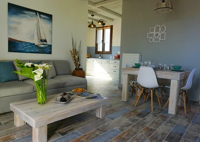 Villa Anio - Rustic Modern With Sea And Mountain View Terrace Svoronata