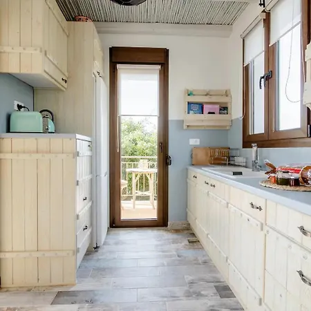 Villa Anio - Rustic Modern With Sea And Mountain View Terrace Svoronata